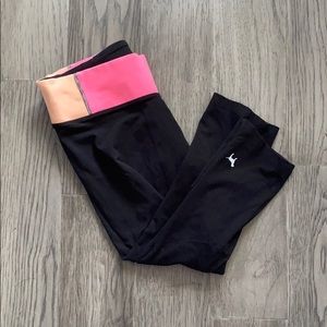 Cropped PINK yoga leggings